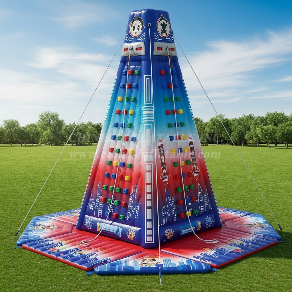 T11-4131 Astro Boy Theme Inflatable Climbing Wall
