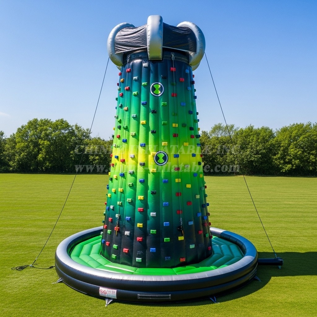 T11-4148 Ben 10 Theme Inflatable Climbing Wall