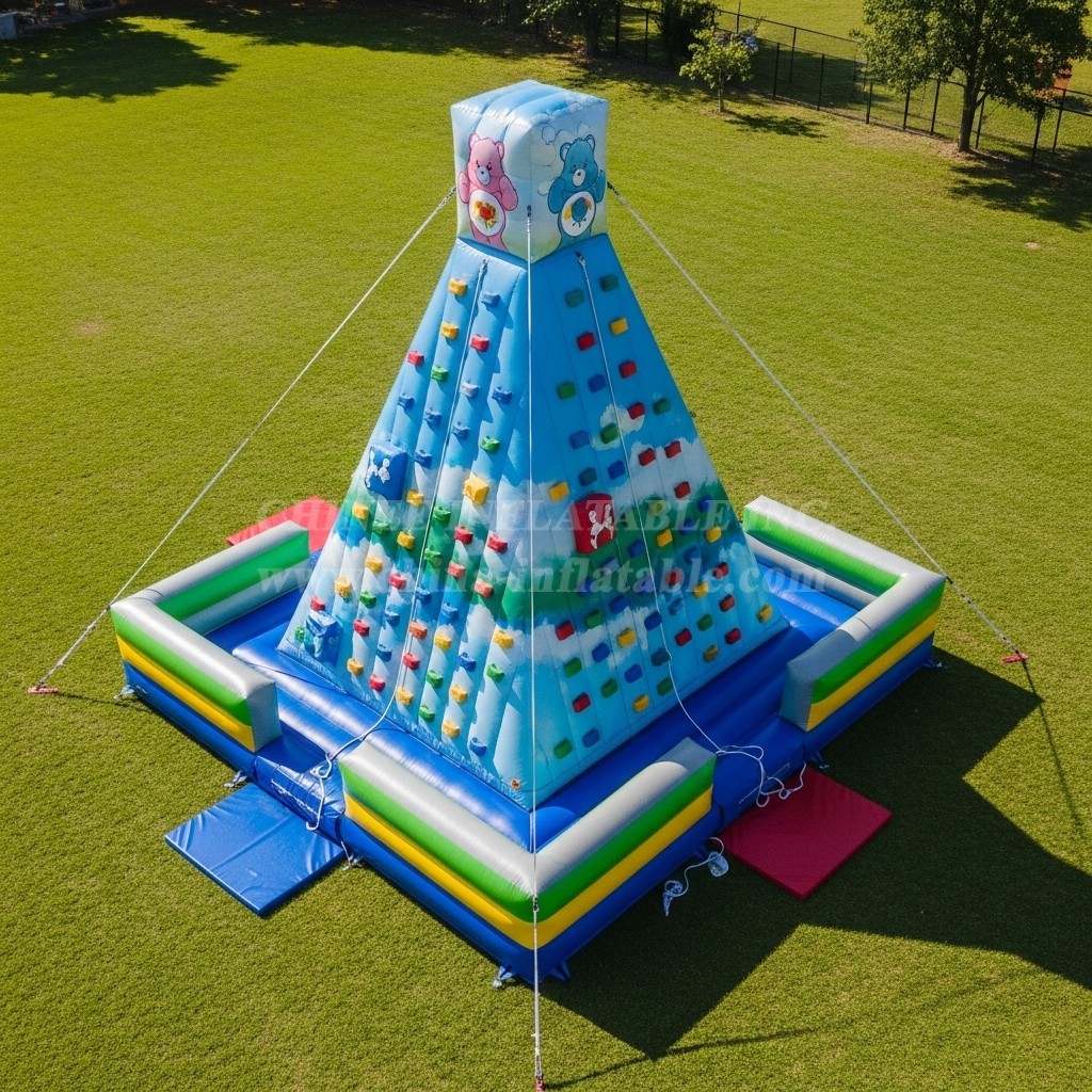 T11-4172 Care Bears Theme Inflatable Climbing Wall