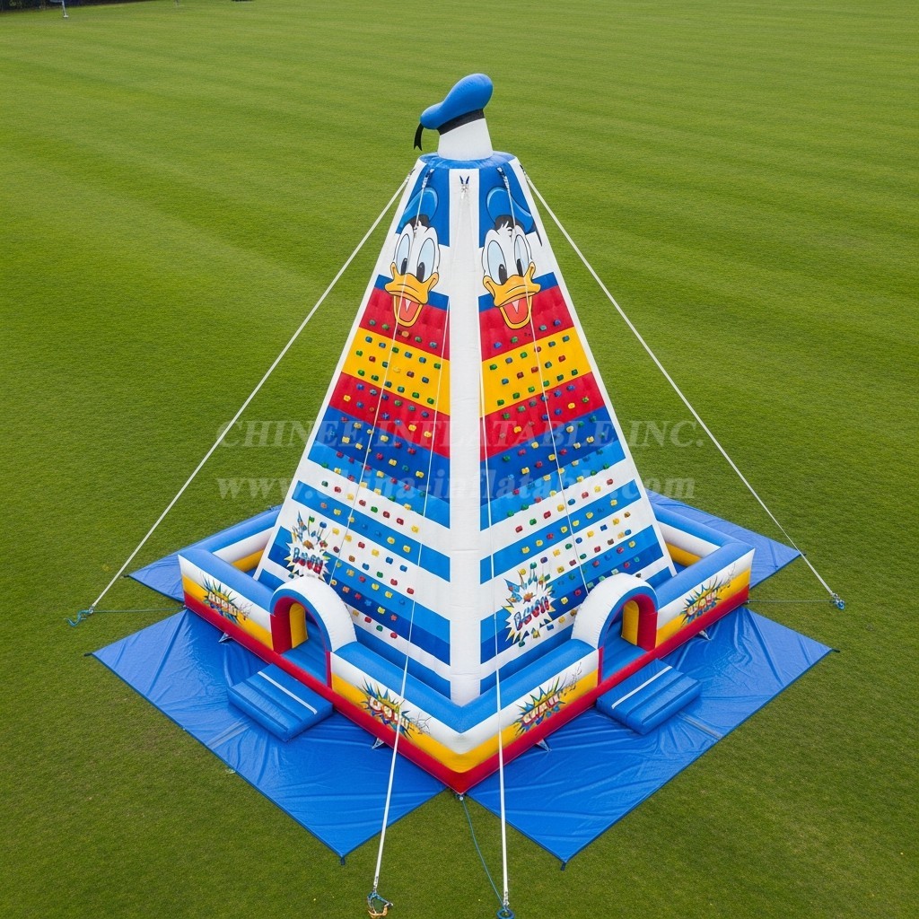 T11-4189 Donald Duck Theme Inflatable Climbing Wall