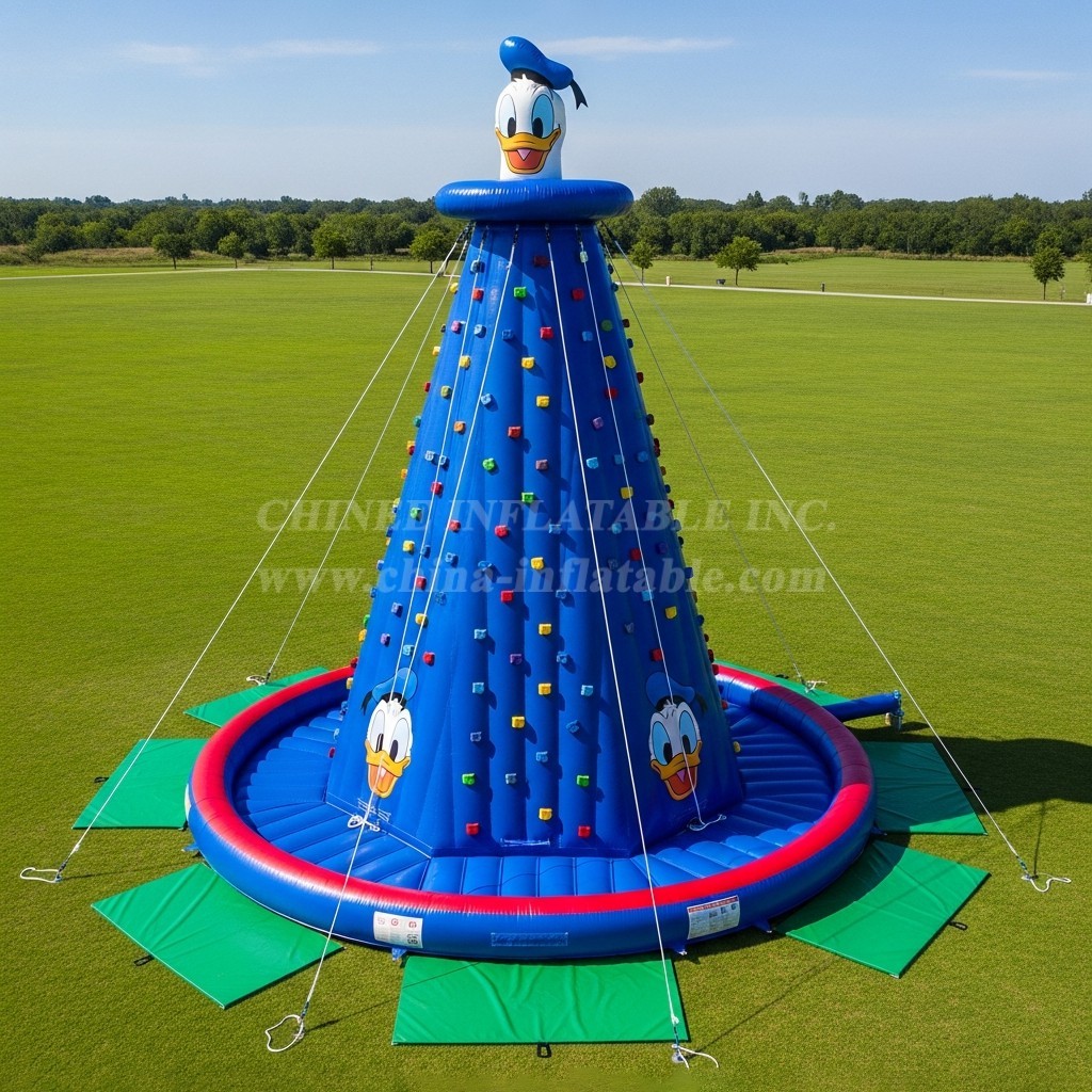 T11-4190 Donald Duck Theme Inflatable Climbing Wall