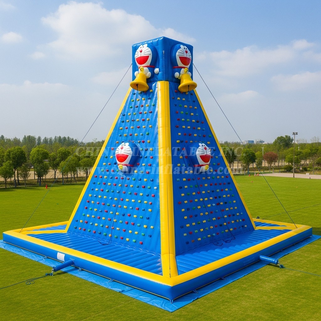 T11-4196 Doraemon Theme Inflatable Climbing Wall