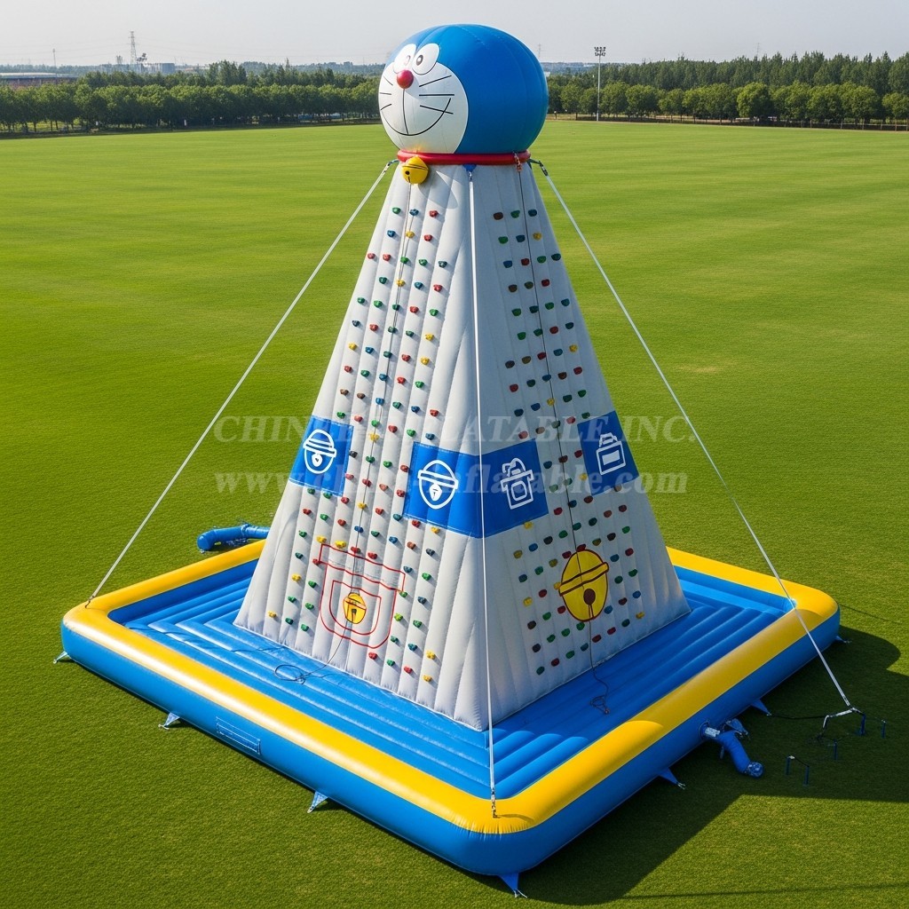 T11-4198 Doraemon Theme Inflatable Climbing Wall