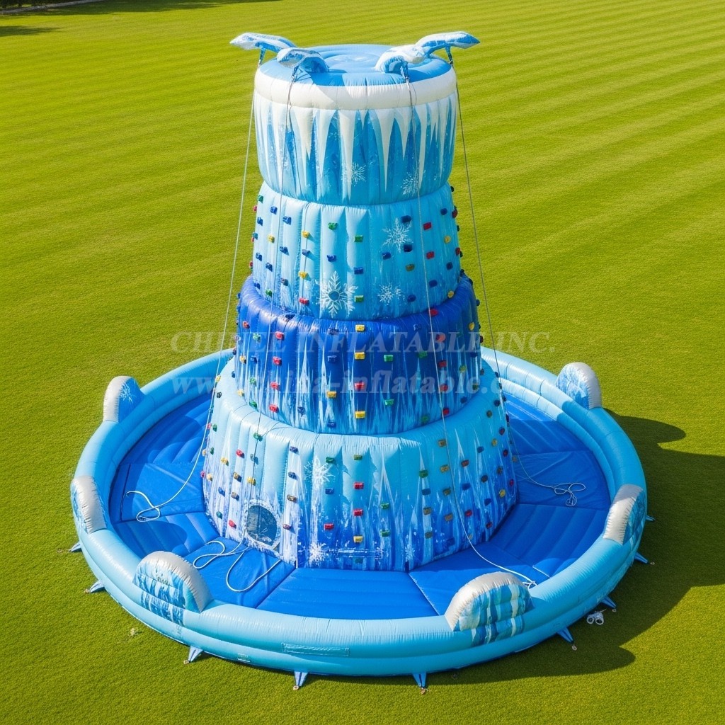 T11-4203 Frozen Theme Inflatable Climbing Wall