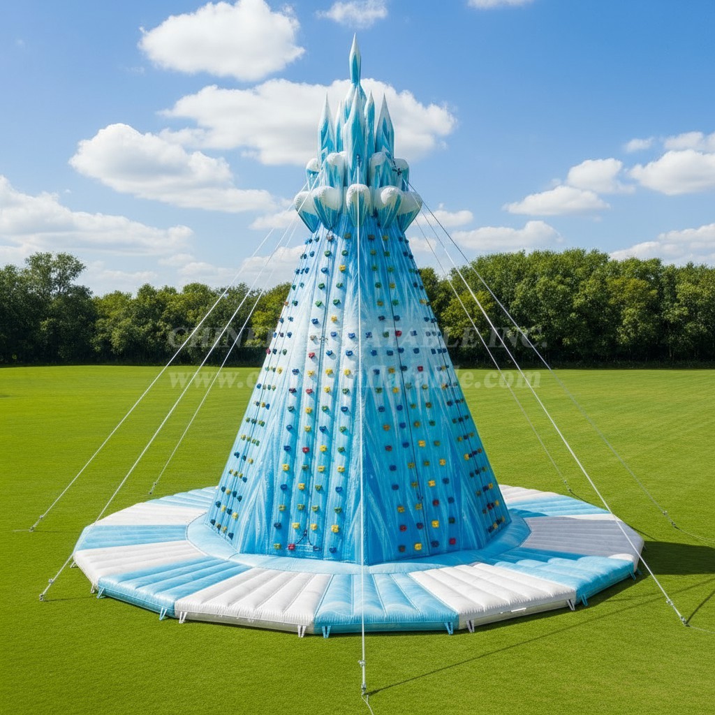 T11-4204 Frozen Theme Inflatable Climbing Wall