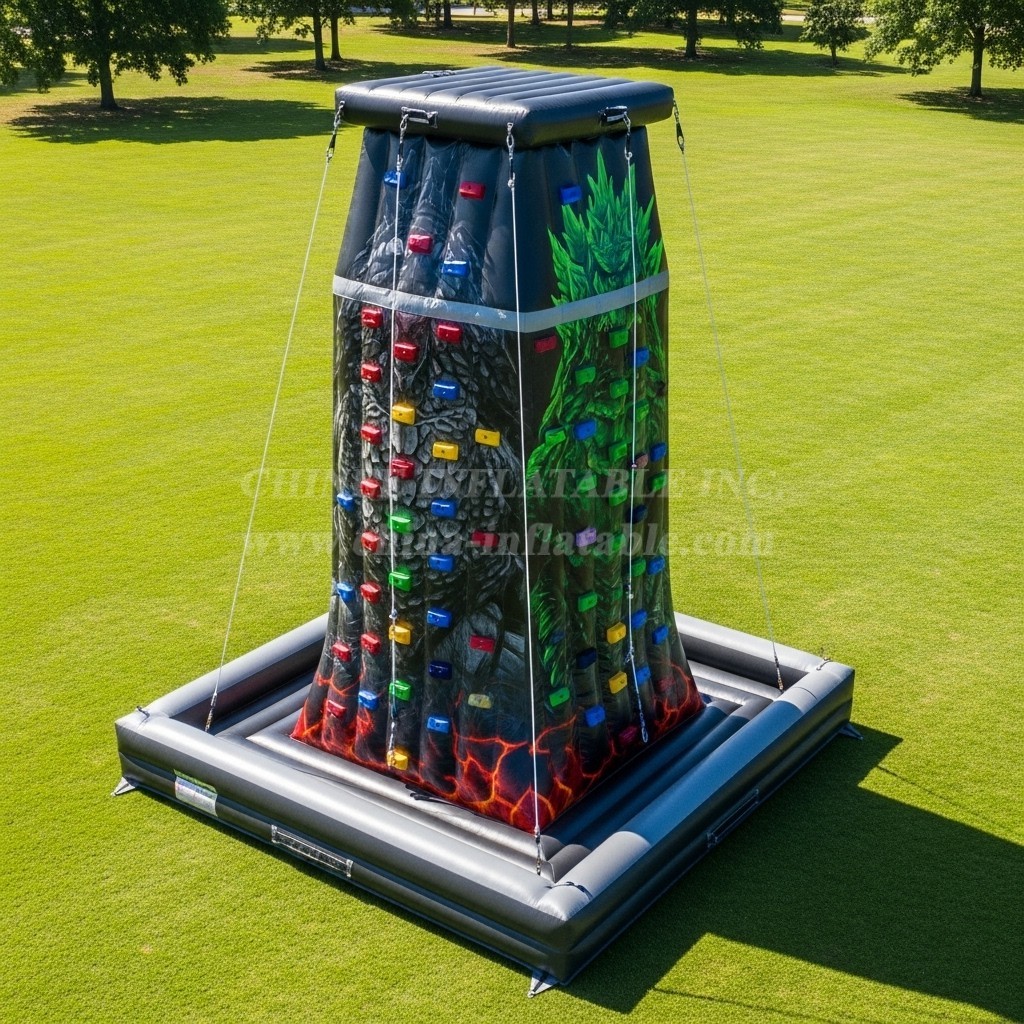 T11-4208 Godzilla Theme Inflatable Climbing Wall