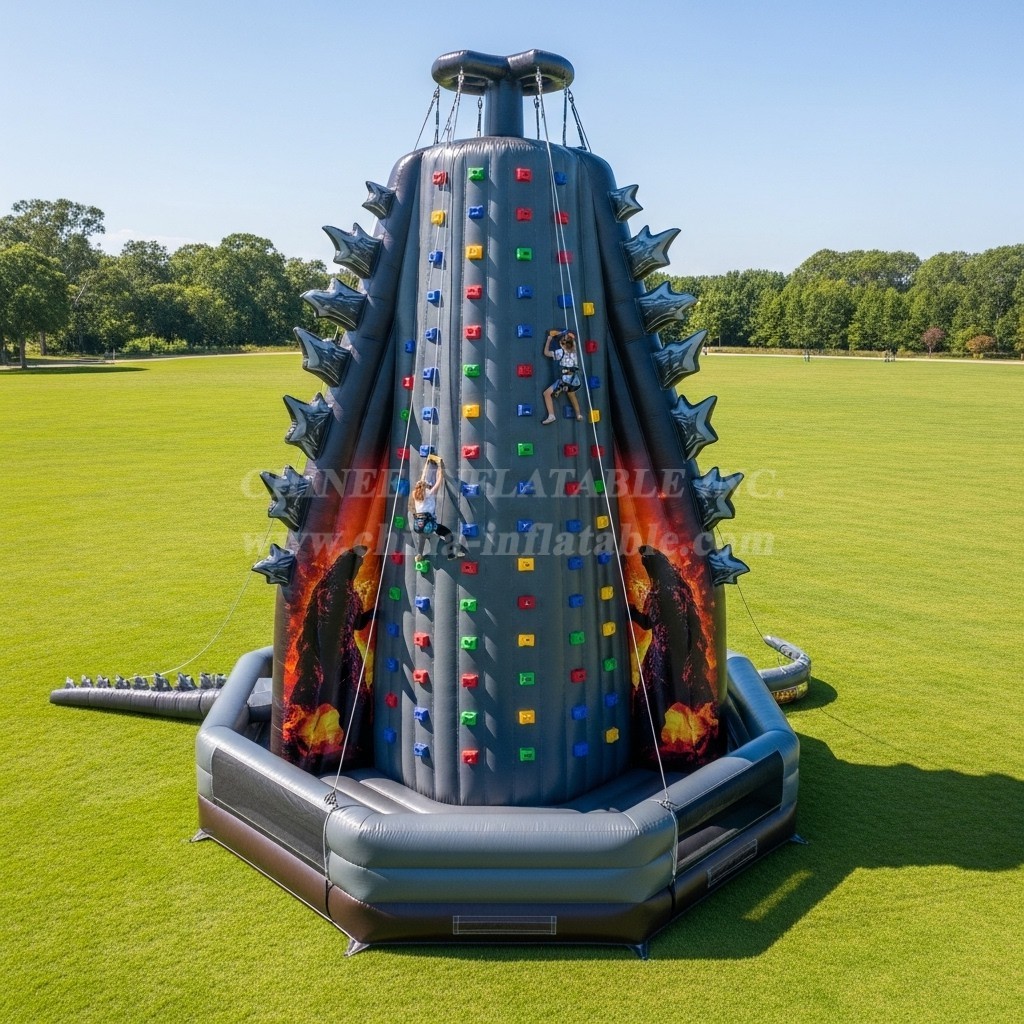 T11-4209 Godzilla Theme Inflatable Climbing Wall