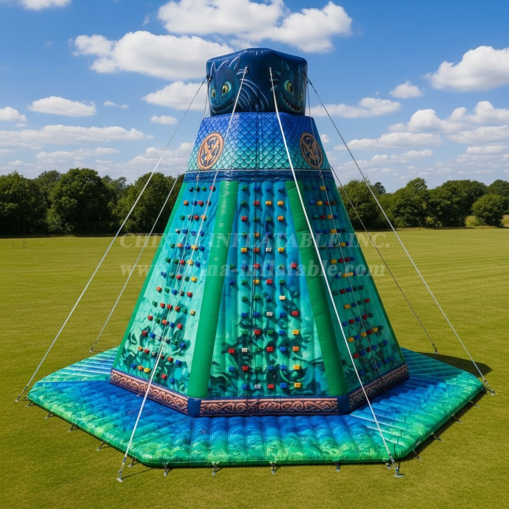 T11-4226 How to Train Your Dragon Theme Inflatable Climbing Wall