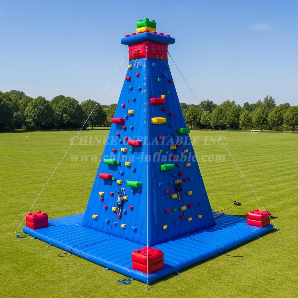 T11-4231 Lego Theme Inflatable Climbing Wall