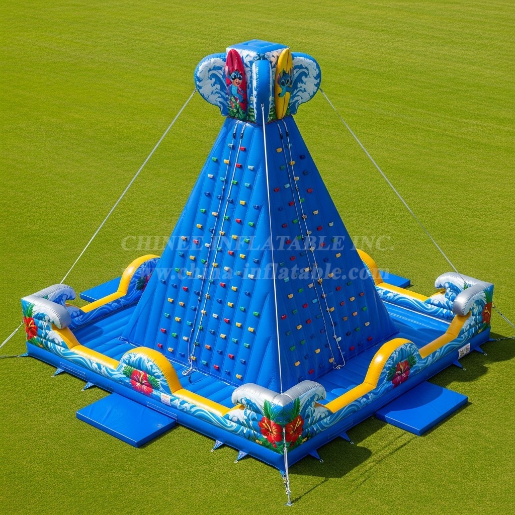 T11-4234 Lilo & Stitch Theme Inflatable Climbing Wall