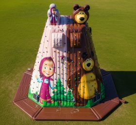 T11-4250 Masha and the Bear Theme Inflatable Climbing Wall