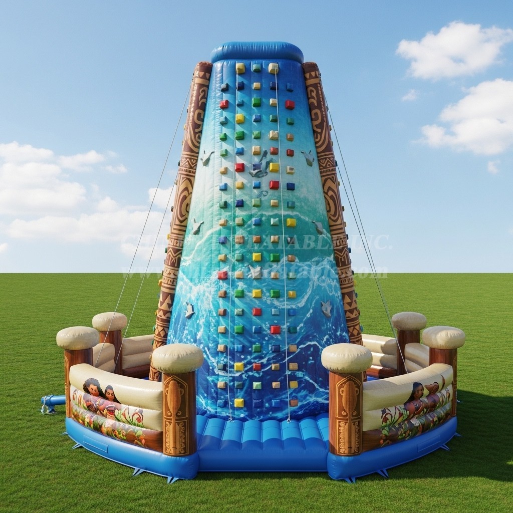 T11-4286 Moana Theme Inflatable Climbing Wall