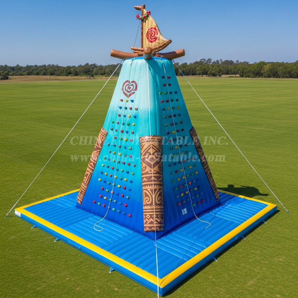 T11-4289 Moana Theme Inflatable Climbing Wall