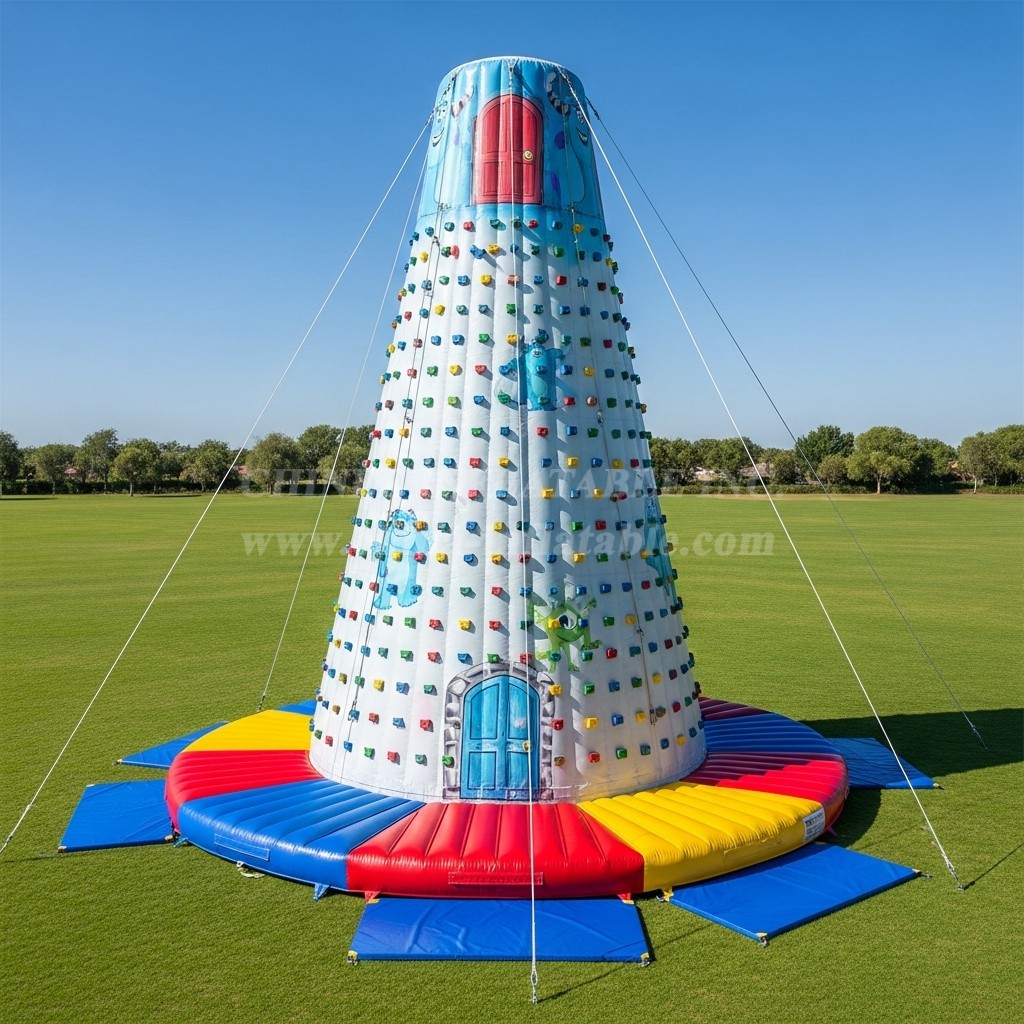 T11-4291 Monsters Inc Theme Inflatable Climbing Wall