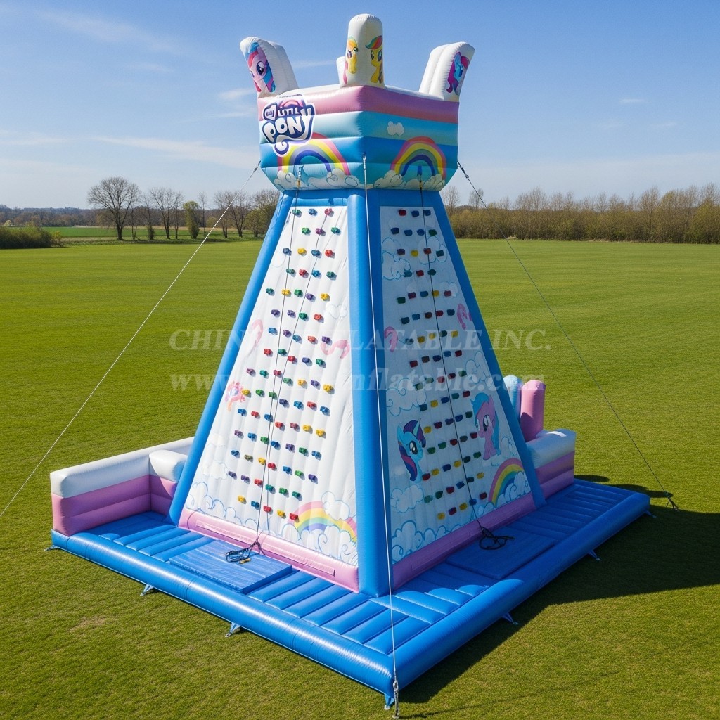 T11-4294 My Little Pony Theme Inflatable Climbing Wall