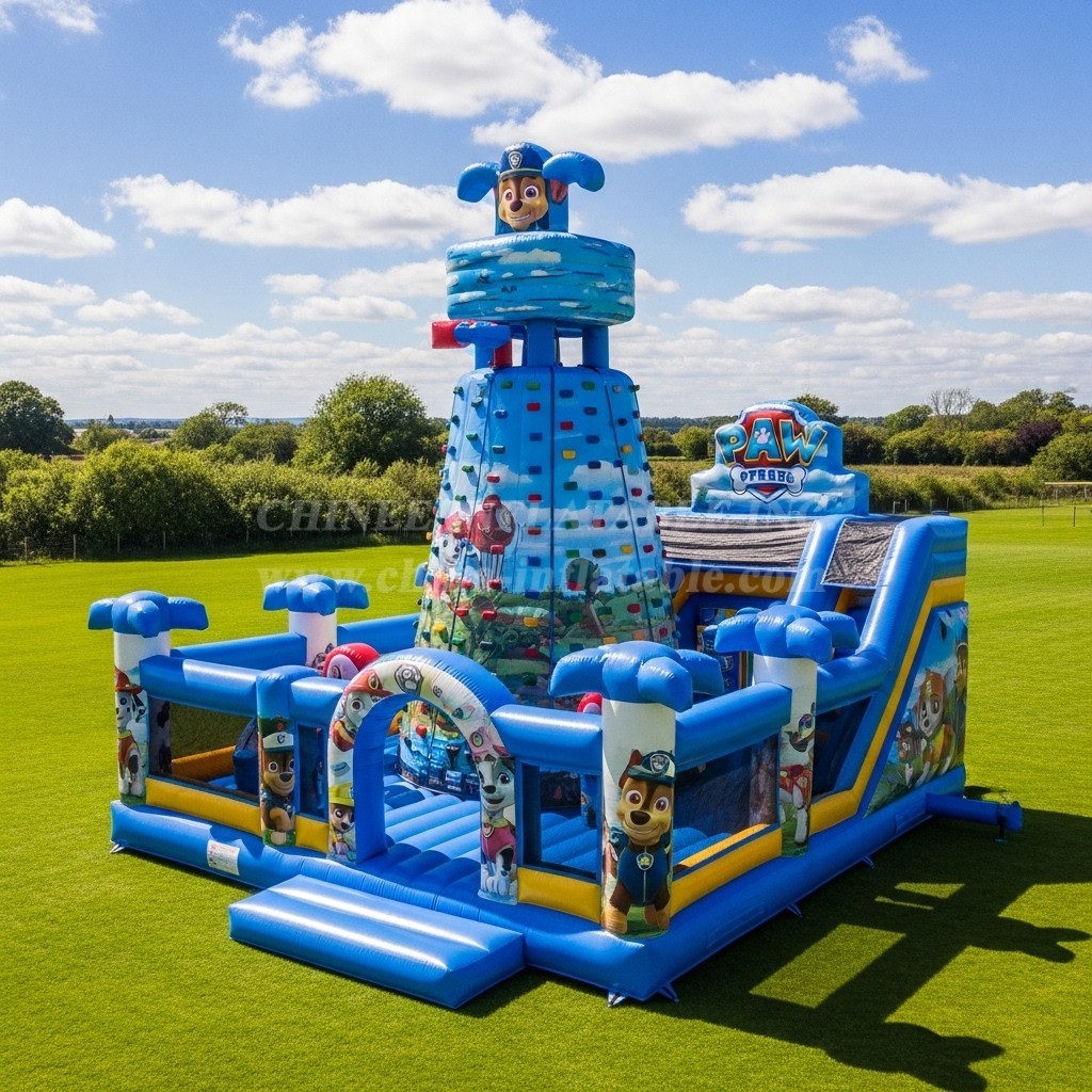 T11-4311 Paw Patrol Theme Inflatable Climbing Wall