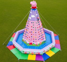 T11-4319 Peppa Pig Theme Inflatable Climbing Wall