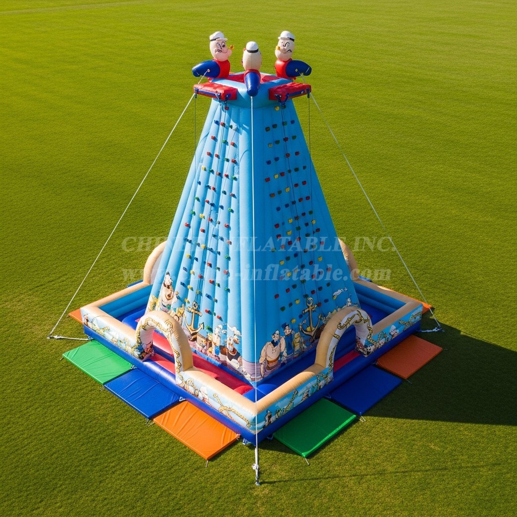 T11-4340 Popeye Theme Inflatable Climbing Wall
