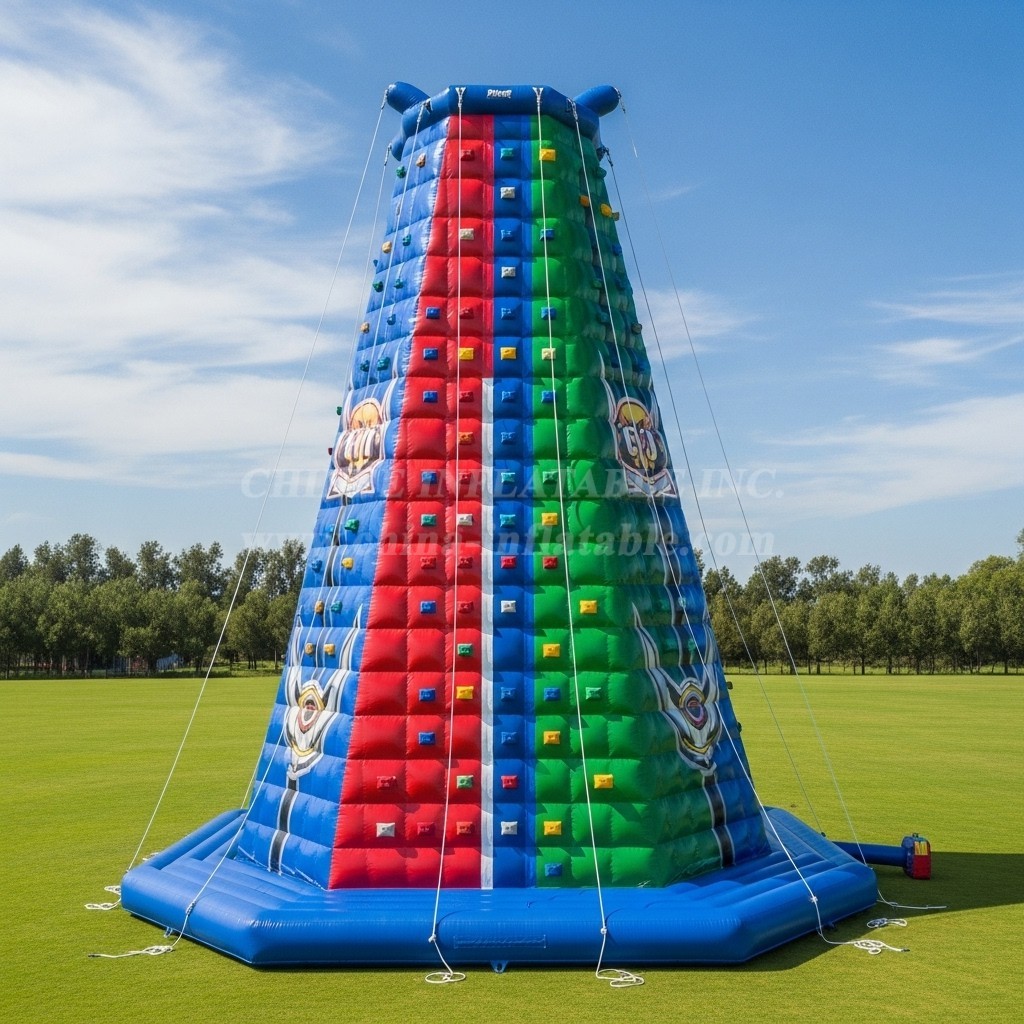 T11-4341 Power Rangers Theme Inflatable Climbing Wall