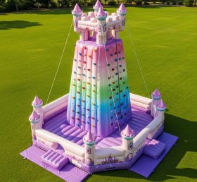 T11-4345 Princess Parties Theme Inflatable Climbing Wall