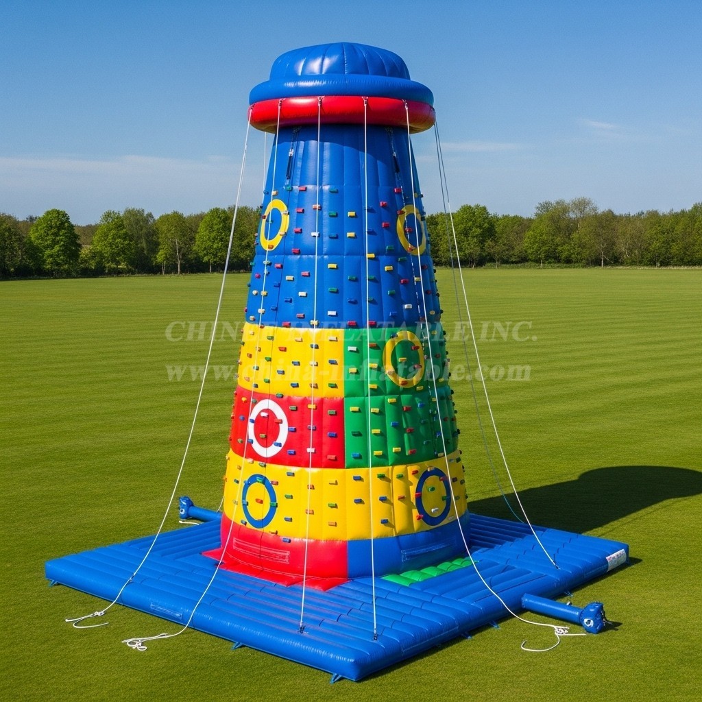 T11-4375 Sonic Theme Inflatable Climbing Wall