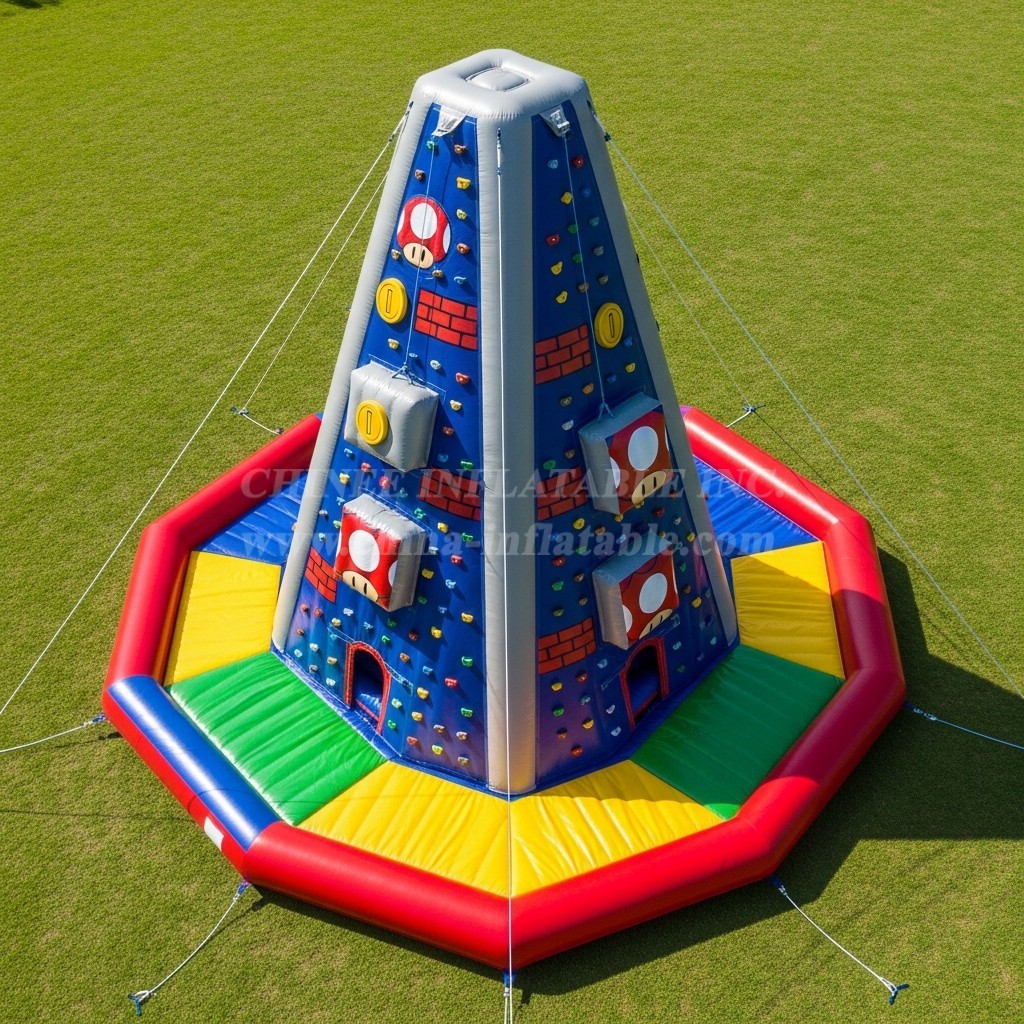 T11-4411 Super Mario Theme Inflatable Climbing Wall