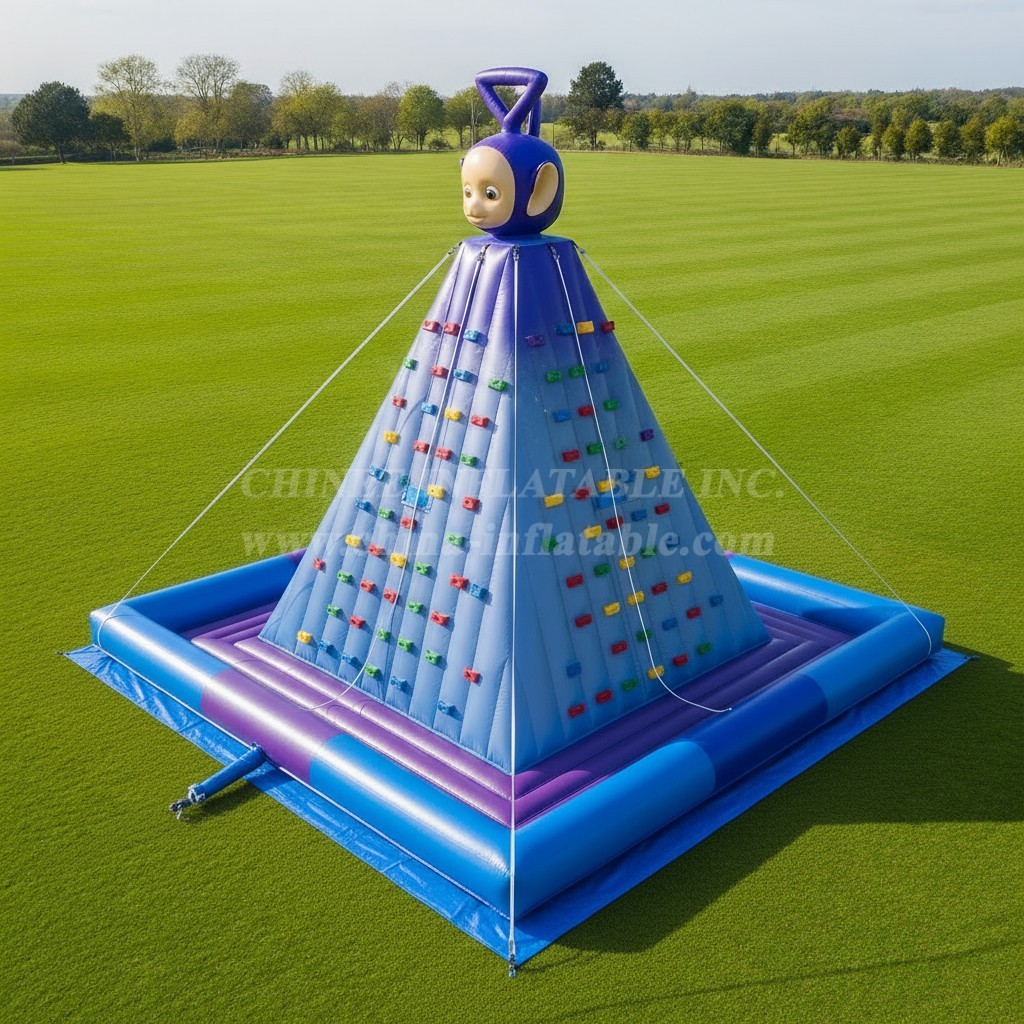 T11-4413 Teletubbies Theme Inflatable Climbing Wall