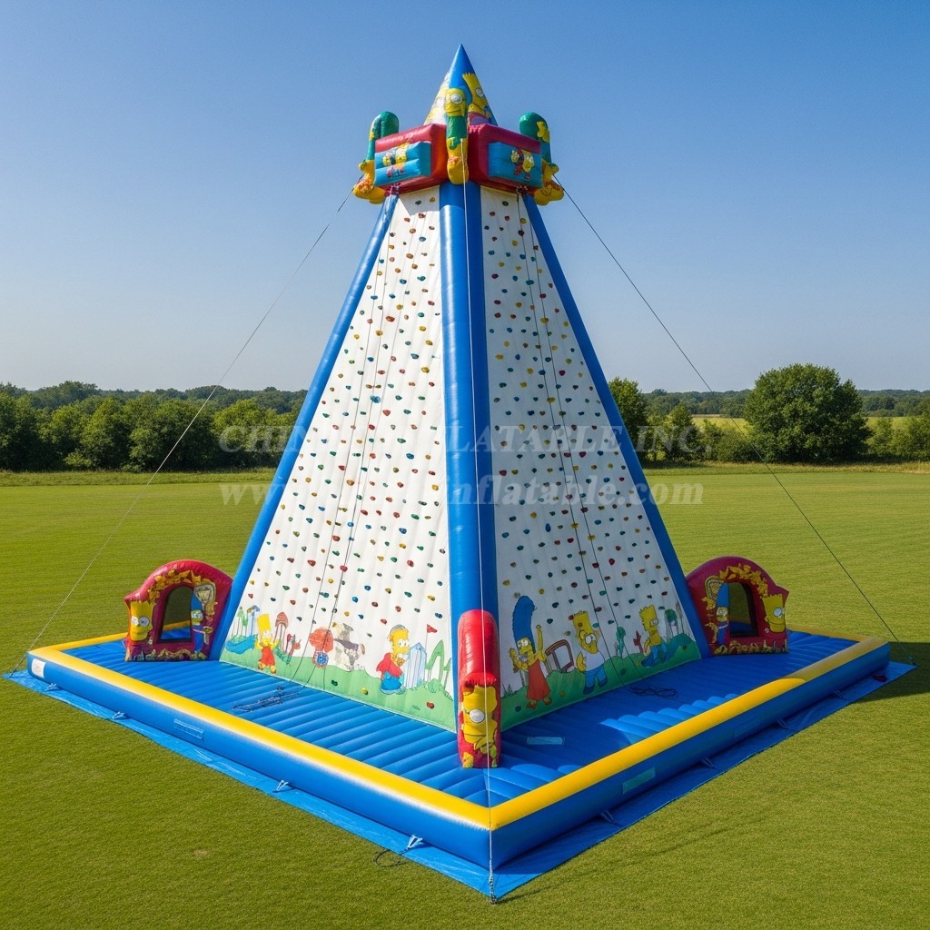 T11-4437 The Simpsons Theme Inflatable Climbing Wall