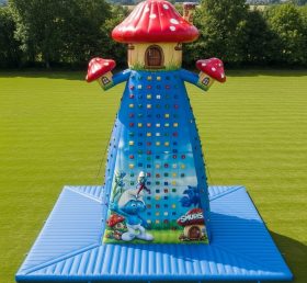 T11-4441 The Smurfs Theme Inflatable Climbing Wall