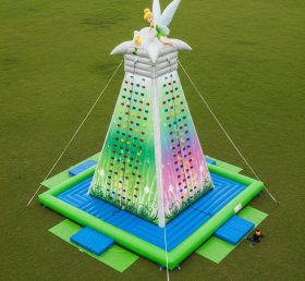 T11-4465 Tinker Bell Theme Inflatable Climbing Wall