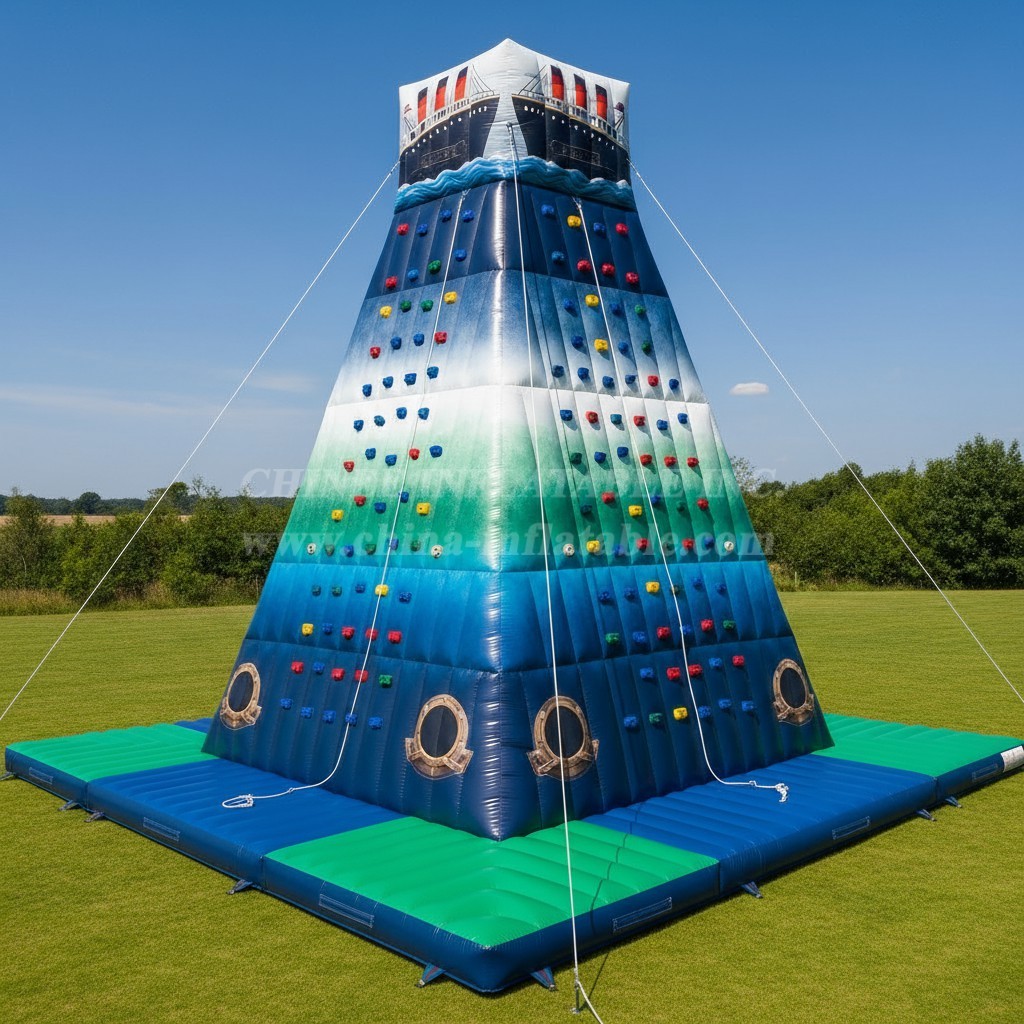 T11-4466 Titanic Theme Inflatable Climbing Wall