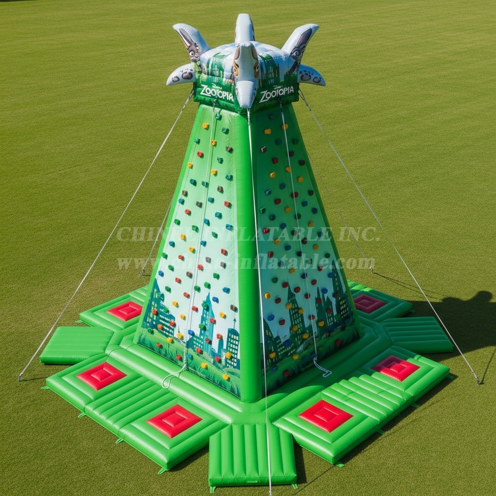 T11-4485 Zootopia Theme Inflatable Climbing Wall