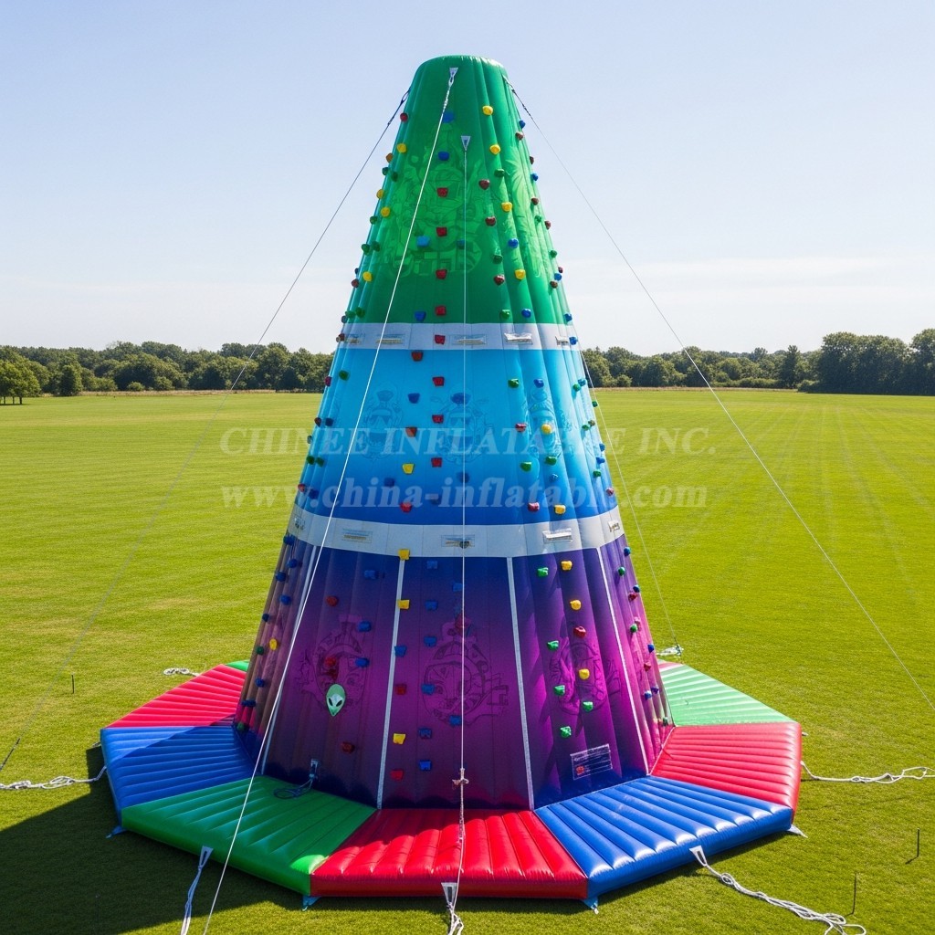 T11-4495 Alien Theme Inflatable Climbing Wall
