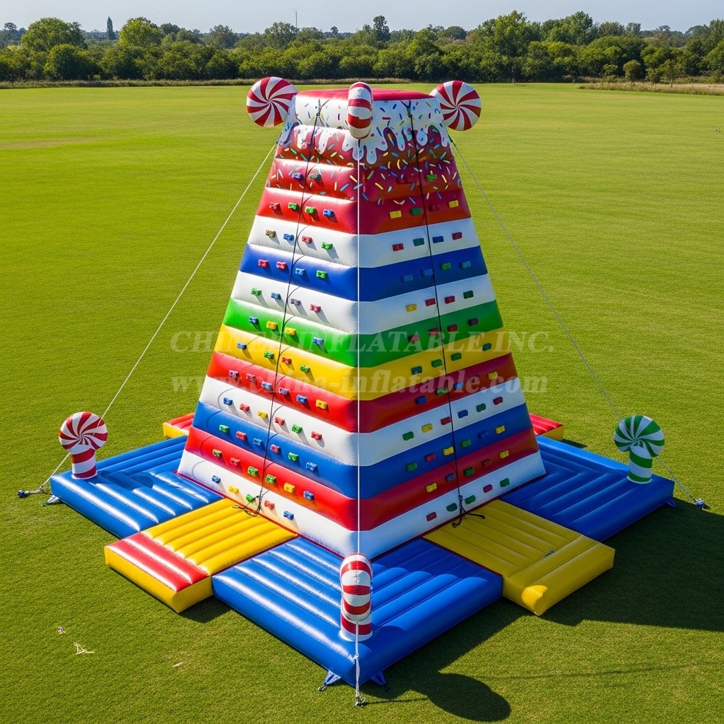 T11-4520 Candy Theme Inflatable Climbing Wall
