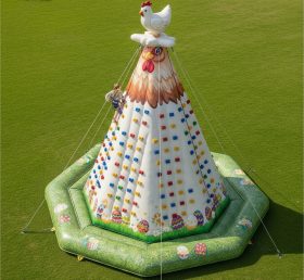 T11-4526 Chicken Theme Inflatable Climbing Wall