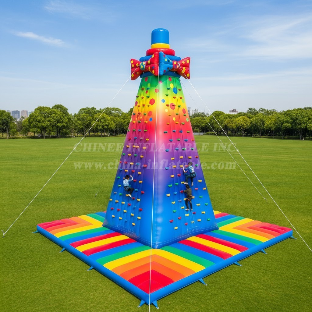 T11-4544 Clown Theme Inflatable Climbing Wall