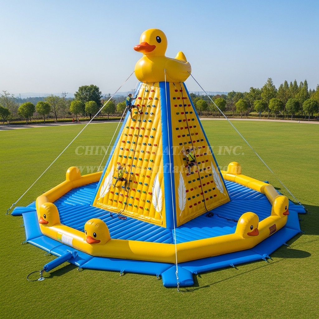 T11-4572 Duck Theme Inflatable Climbing Wall