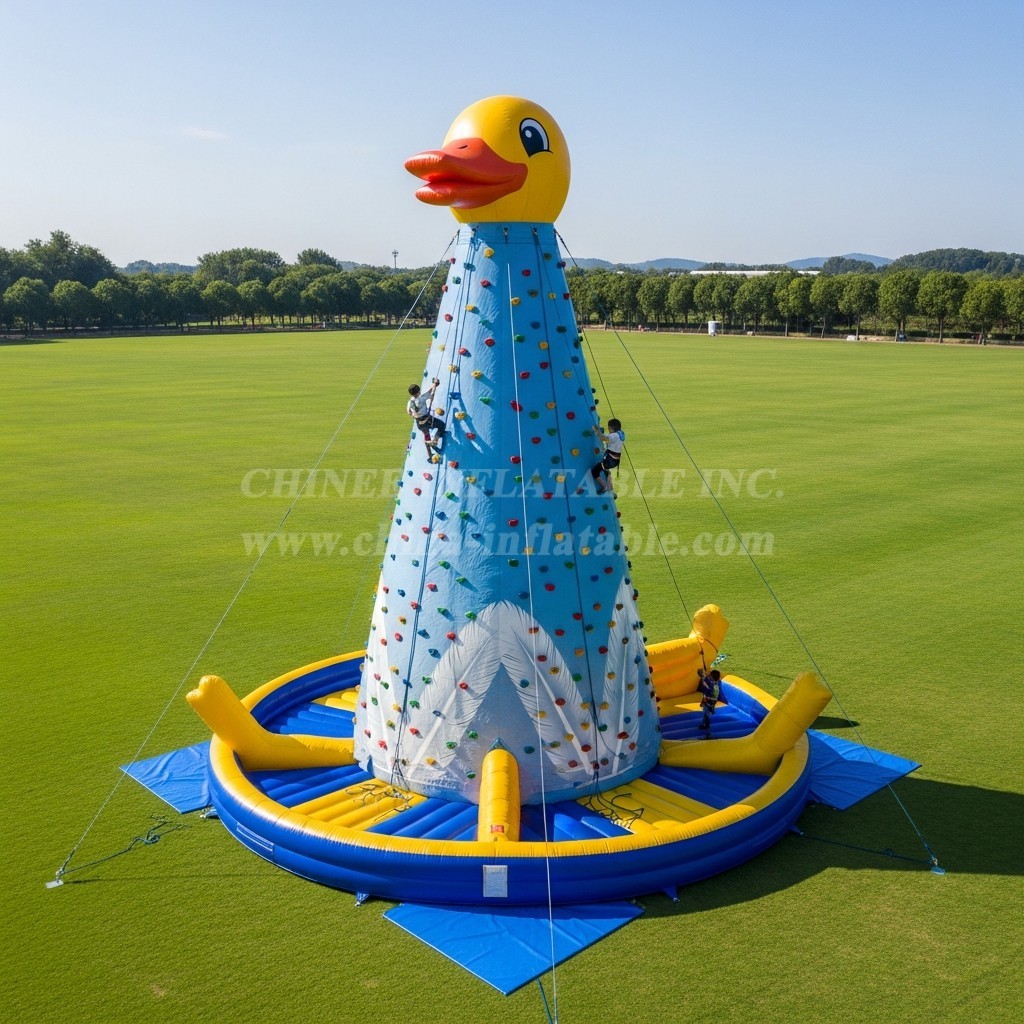 T11-4573 Duck Theme Inflatable Climbing Wall
