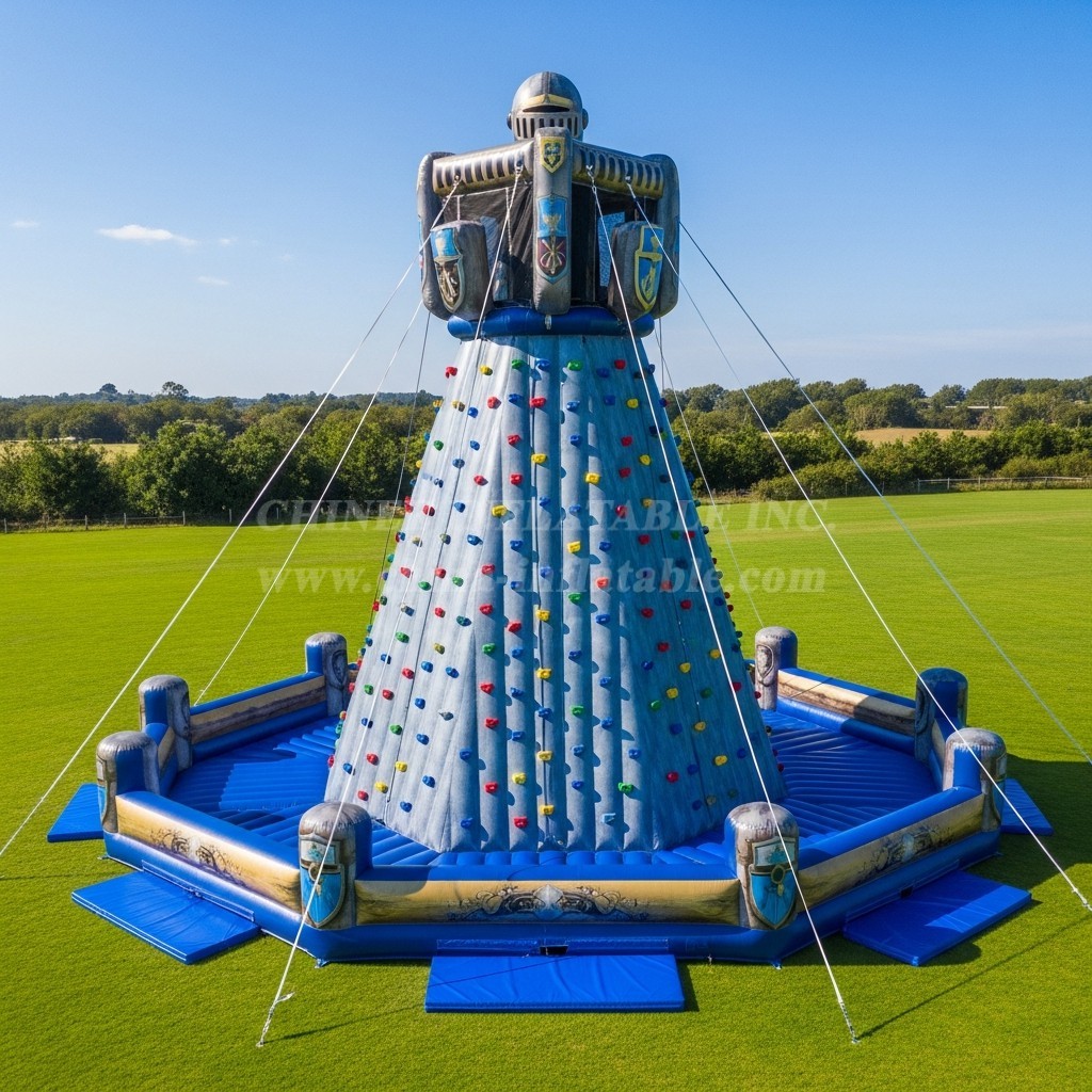 T11-4626 Knight Theme Inflatable Climbing Wall