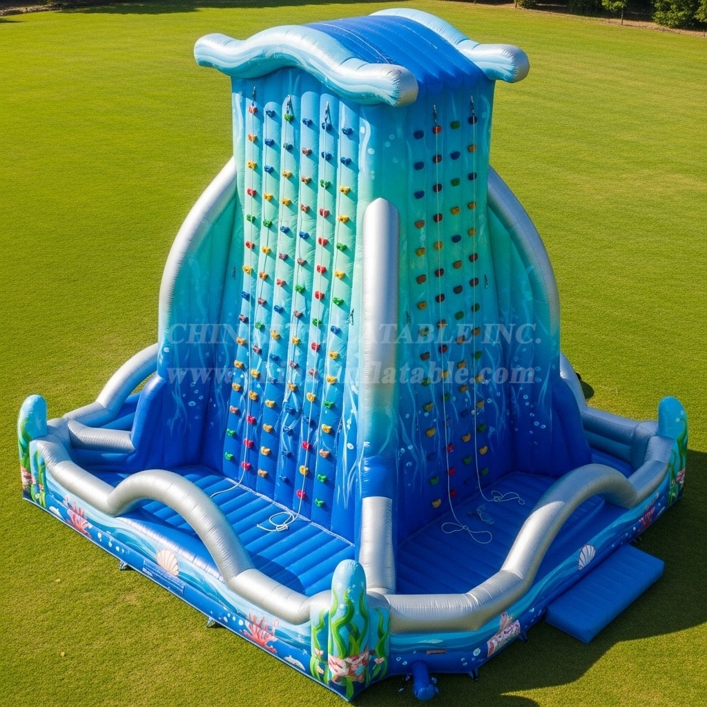 T11-4641 Ocean Theme Inflatable Theme Inflatable Climbing Wall