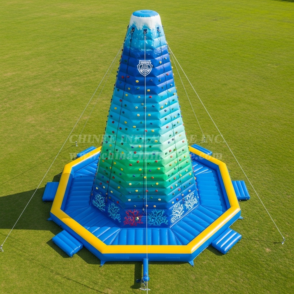 T11-4644 Ocean Theme Inflatable Theme Inflatable Climbing Wall