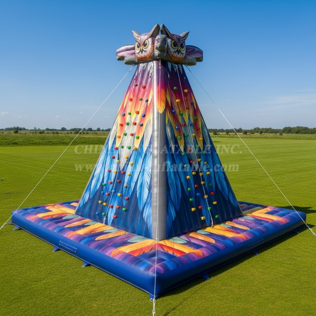 T11-4647 Owl Theme Inflatable Climbing Wall