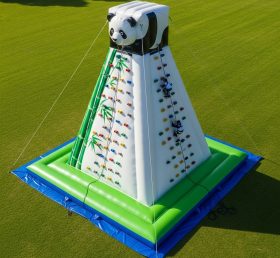 T11-4653 Panda Theme Inflatable Climbing Wall