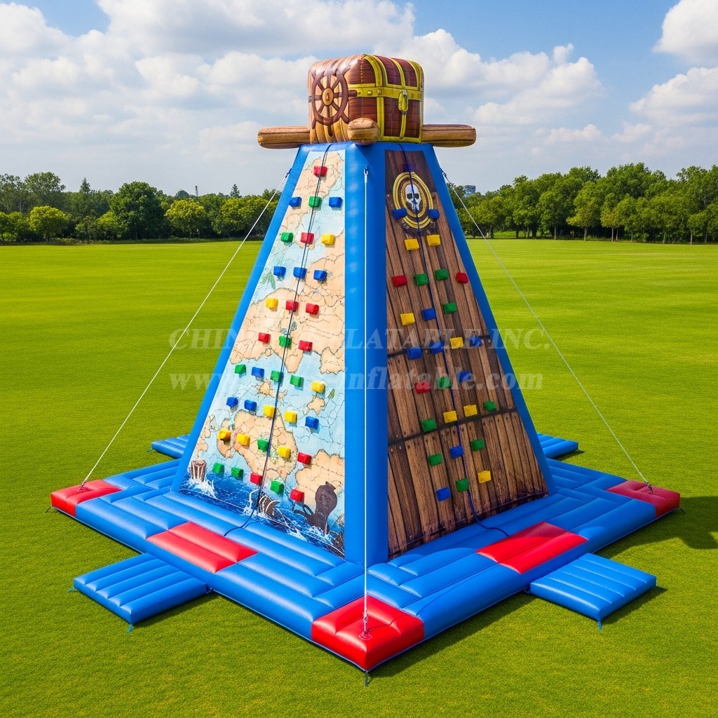 T11-4670 Pirates Theme Inflatable Climbing Wall