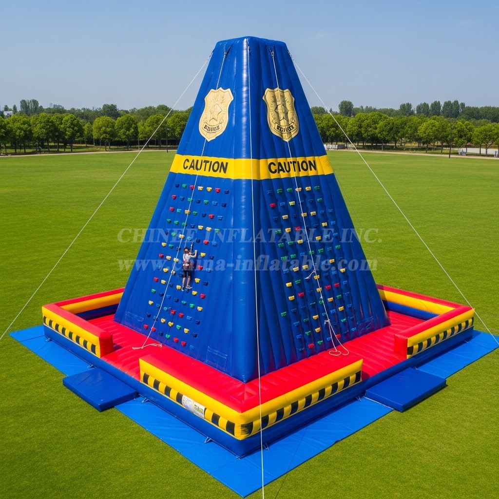 T11-4675 Police Station Theme Inflatable Climbing Wall