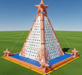 T11-4701 Starfish Theme Inflatable Climbing Wall