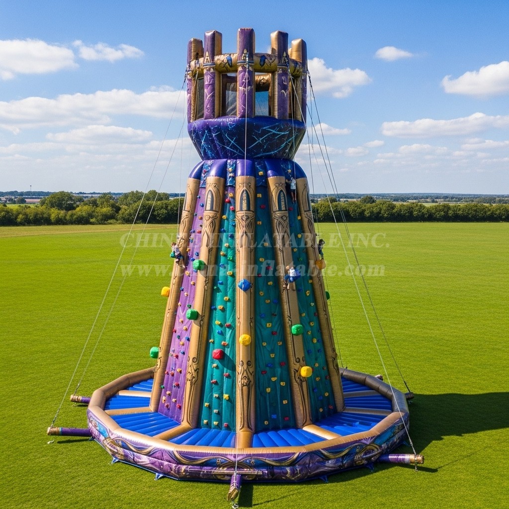 T11-4732 Wizard Theme Inflatable Climbing Wall