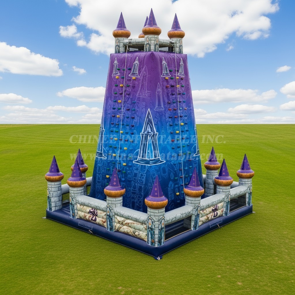 T11-4734 Wizard Theme Inflatable Climbing Wall