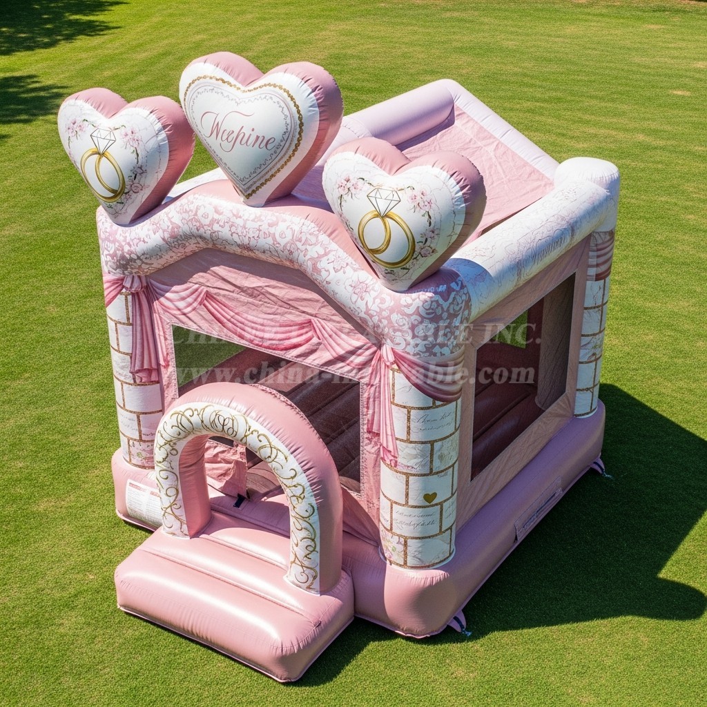 T2-8665 Weddings Theme Inflatable Bouncer