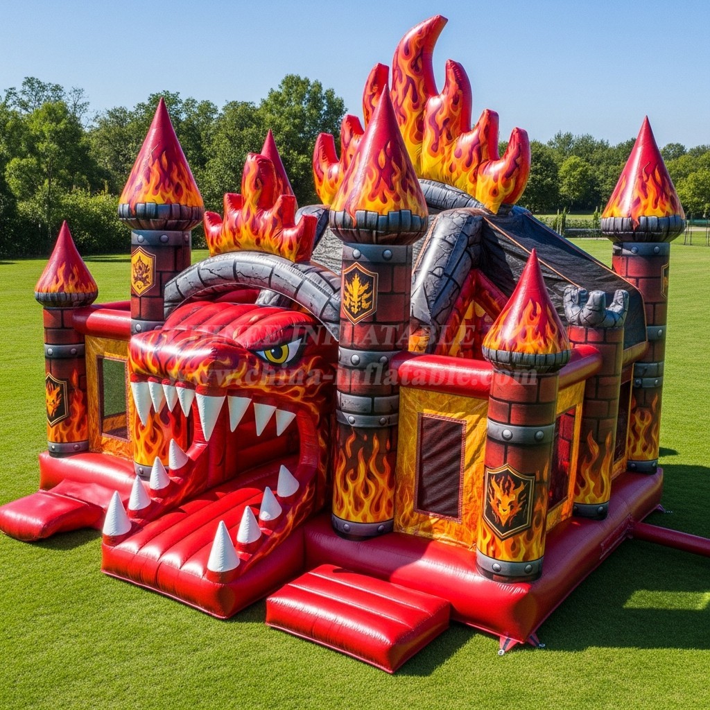 T5-2018 Blaze Monster Theme Inflatable Castles